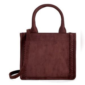 Mini Faux Suede Tote Bag